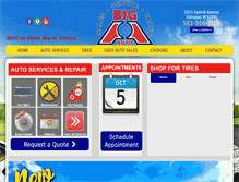 Tablet Screenshot of bigaautodbq.com